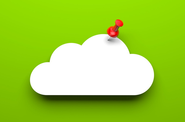 Cloud with pin - Foto, afbeelding