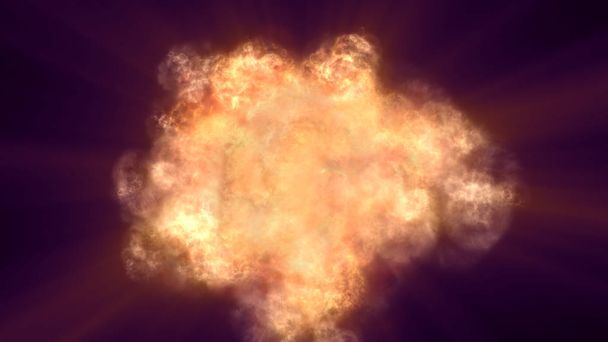 爆発火災ボール抽象的なテクスチャ - 写真・画像