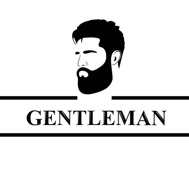 Gentleman ikona. ikona izolovaných na bílém pozadí. Logo. - Vektor, obrázek