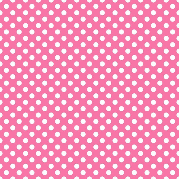 Blanco sobre polka rosa
 - Vector, Imagen
