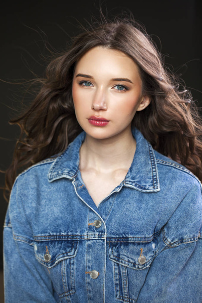 Close up Make up fashion model - Photo, image