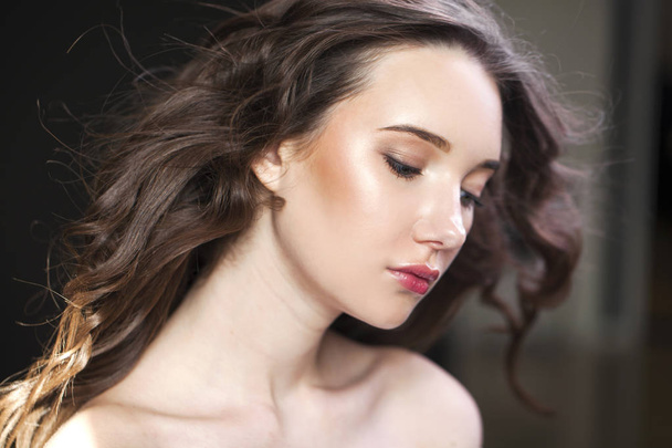Close up Make up fashion model - Valokuva, kuva