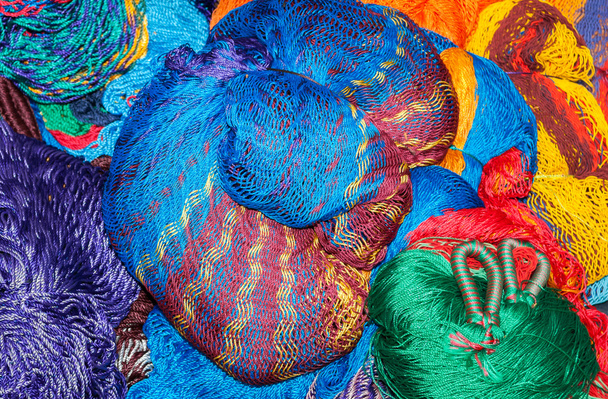 kleurrijke hamocks - Foto, afbeelding