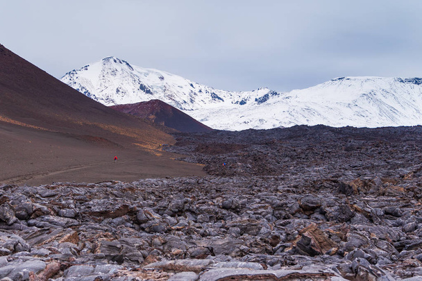 Monte Ostry Tolbachik, el punto más alto del complejo volcánico en Kamchatka, Rusia
. - Foto, Imagen