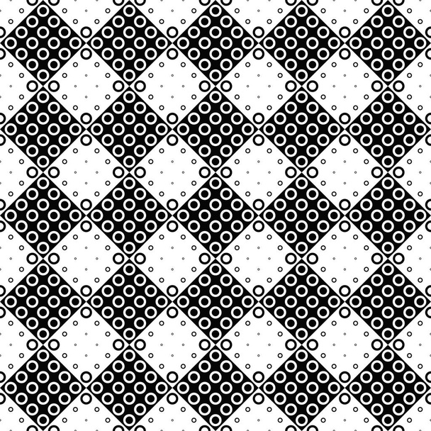 Geometryczny abstrakcyjny czarno-biały wzór pierścieniowy projekt tła - Wektor, obraz