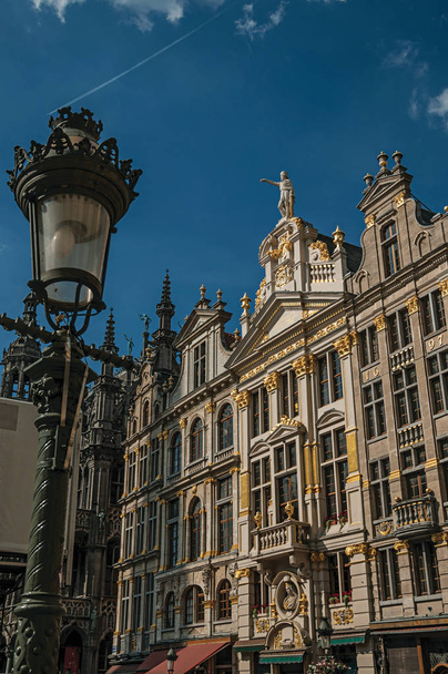 Rich and elegant decoration on historic buildings of Brussels - Foto, imagen