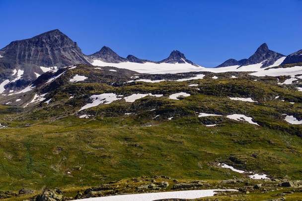 Mountains landscape. Norwegian route Sognefjellet - 写真・画像