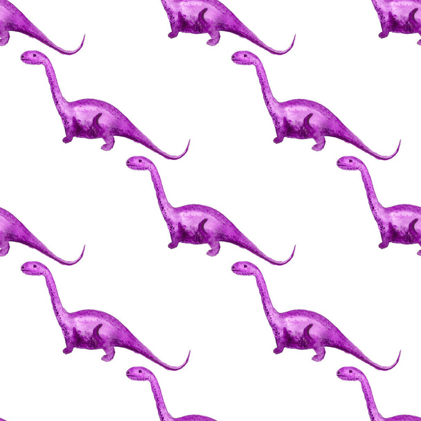 Seamless pattern with dinosaurs - Fotoğraf, Görsel