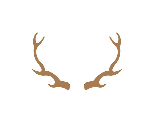 悪魔の角、動物の角のロゴアイコンベクトル - ベクター画像