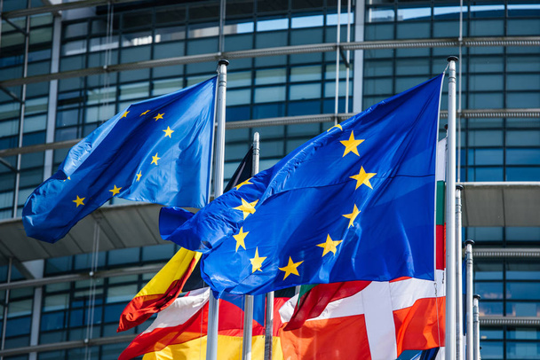 Drapeaux de tous les États membres de l'Union européenne Parlement
  - Photo, image