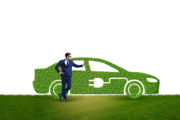 Green environmentally friendly vehicle concept - Photo, Image