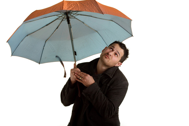 Boy with umbrella - Fotoğraf, Görsel