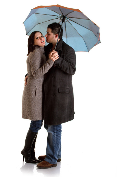 Coupple with umbrella - Foto, immagini
