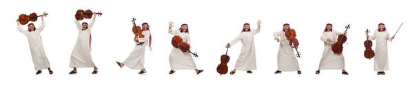 Арабські людина грає музичний інструмент - Фото, зображення