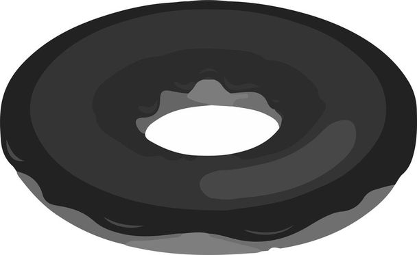 donut icono sobre fondo blanco - Vector, imagen