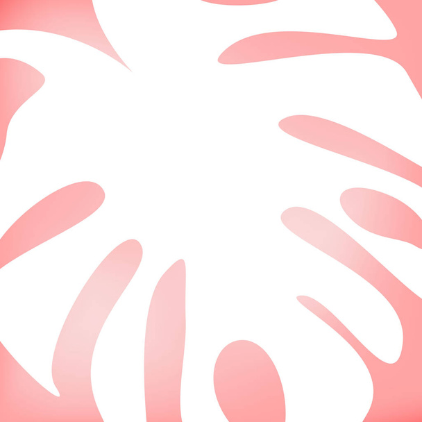 Білий відбиток пальмового листа на червоному тлі. Мінімалістичний дизайн. Ботанічний фон для листівок, книг, оголошень, дизайну, банерів, реклами
.  - Фото, зображення