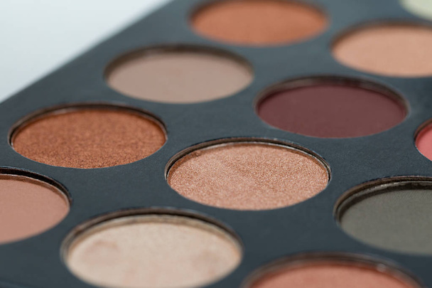 set of makeup palette with eye shadows - Zdjęcie, obraz