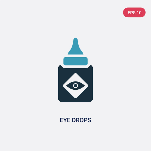 two color eye drops vector icon from medical concept. isolated b - Vector, imagen