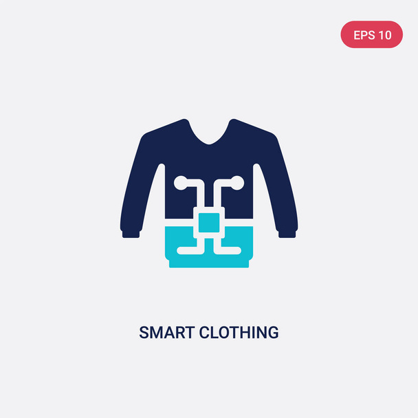 two color smart clothing vector icon from future technology conc - Vektor, Bild