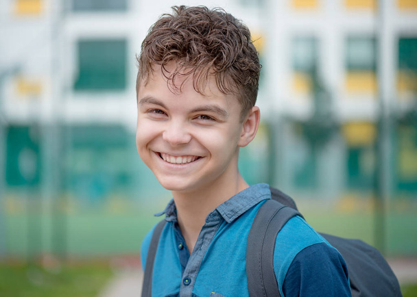 Teen boy back to school - Fotó, kép