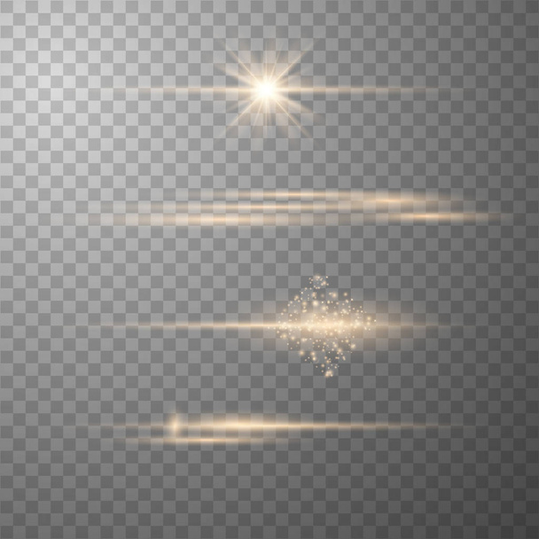 Realistic Lens Flare Elements  - Vector, Image