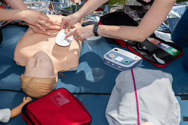 First aid CPR seminar - Valokuva, kuva