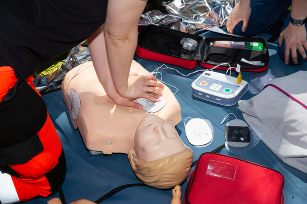 First aid CPR seminar - Valokuva, kuva