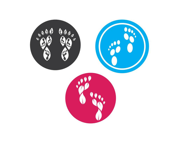 foot ilustration Logo vector for business massage,therapist desi - Vector, Image