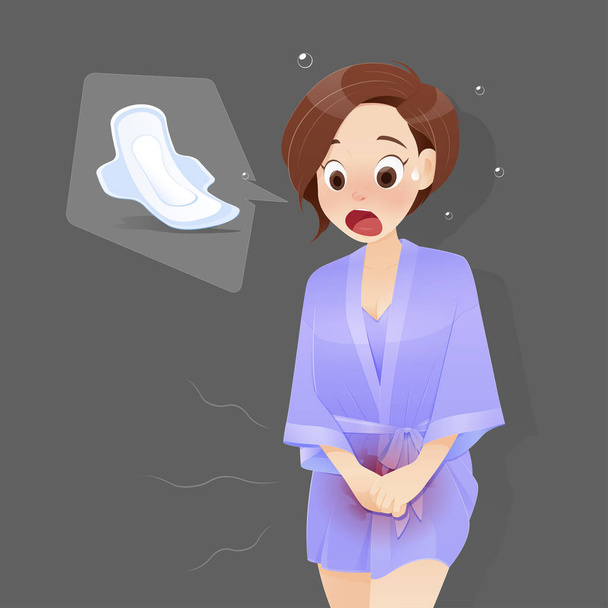 нерегулярные менструации
 - Вектор,изображение