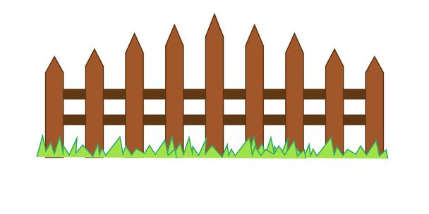 Пикетный забор, деревянная текстура
 - Вектор,изображение