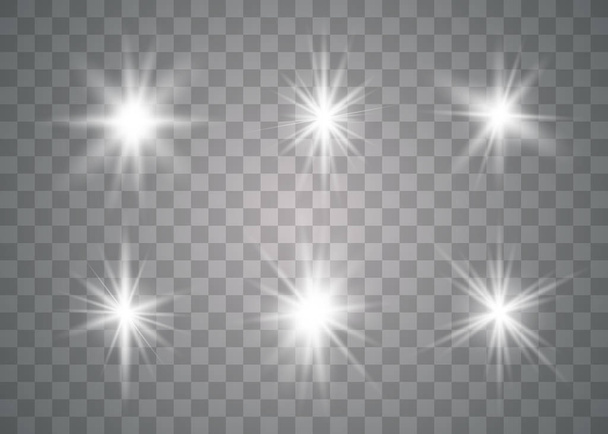 Set van gloed lichteffect - Vector, afbeelding