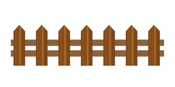 Realistic Vector wooden fence - Vector, Image