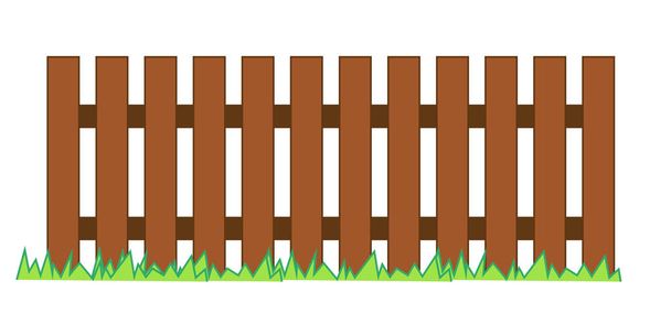 Пикетный забор, деревянная текстура
 - Вектор,изображение