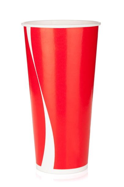 červené jednorázové pohár - Fotografie, Obrázek