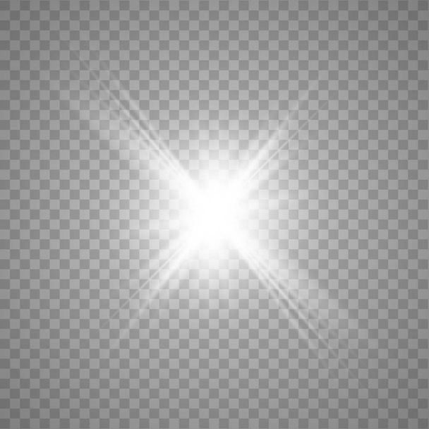 Zlatá zářící světla - Vektor, obrázek