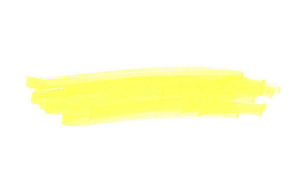 Hand drawn yellow higlight texture amde with pencil - Photo, Image