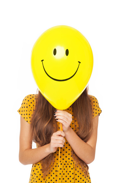Woman with balloon - Photo, Image