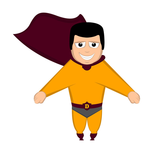 Isolated super dad with a hero costume - Vector, Image