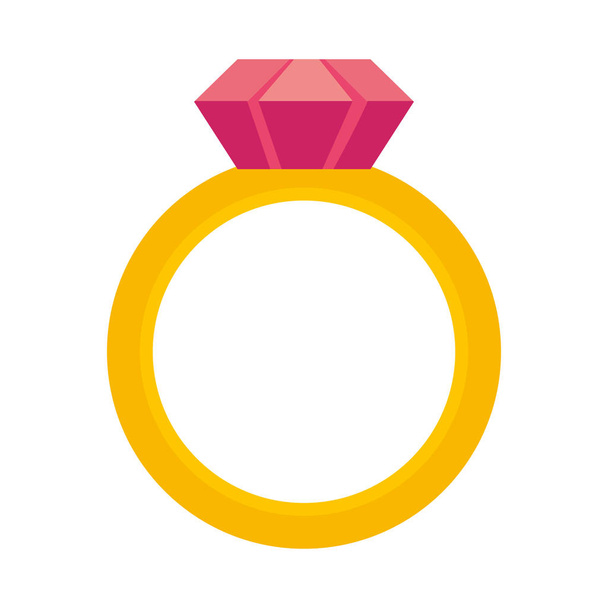 Diseño de anillo aislado
 - Vector, imagen
