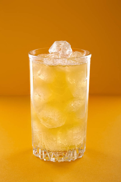 Glass of lemonade with ice  - Photo, image