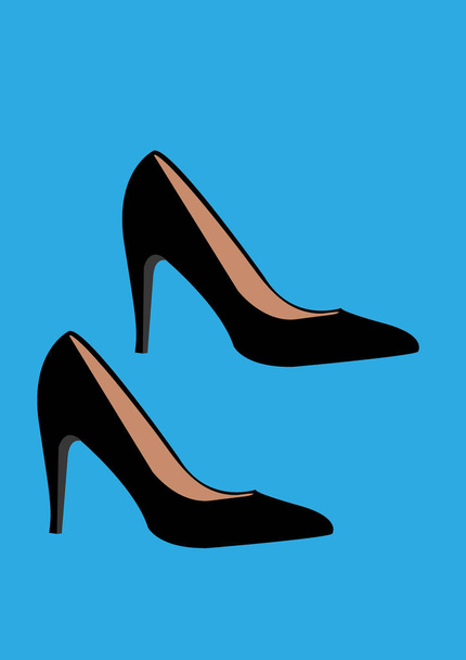 vector illustration of women's shoes - Vector, Image