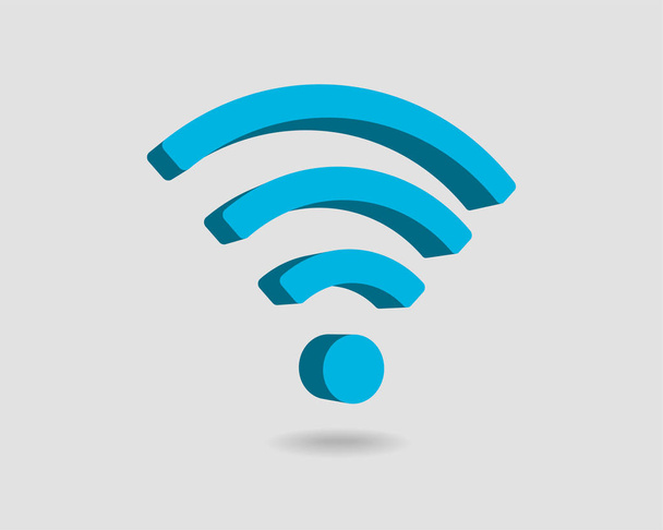 Darmowa ikona Wi-Fi. Strefa połączenia symbol wektorowy WiFi. Fale radiowe - Wektor, obraz