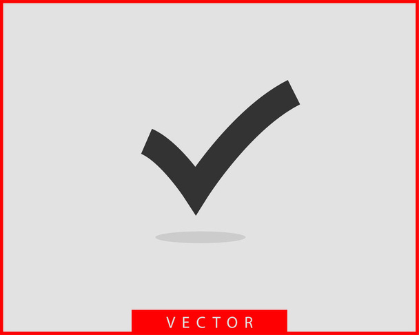 Перевірити піктограму значка векторного символу елемент дизайну
. - Вектор, зображення