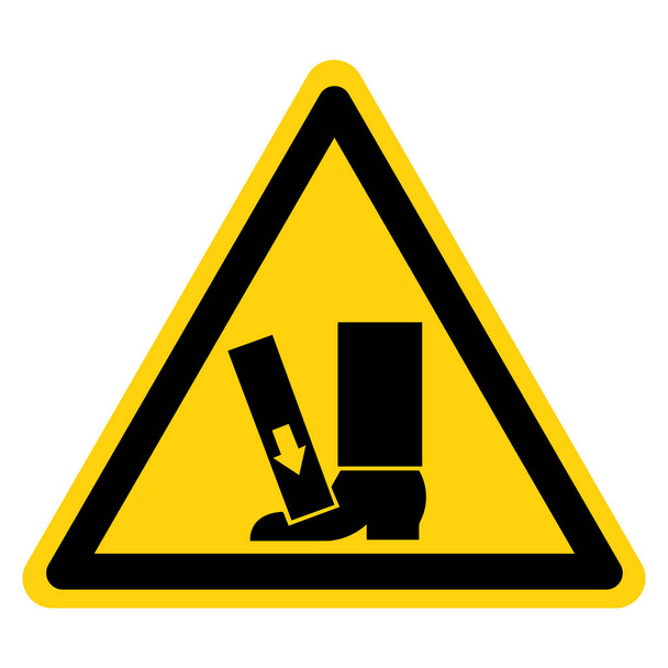 Δύναμη συντριβή ποδιών από πάνω σύμβολο συμβόλου απομόνωμα σε λευκό φόντο, απεικόνιση διάνυσμα - Διάνυσμα, εικόνα