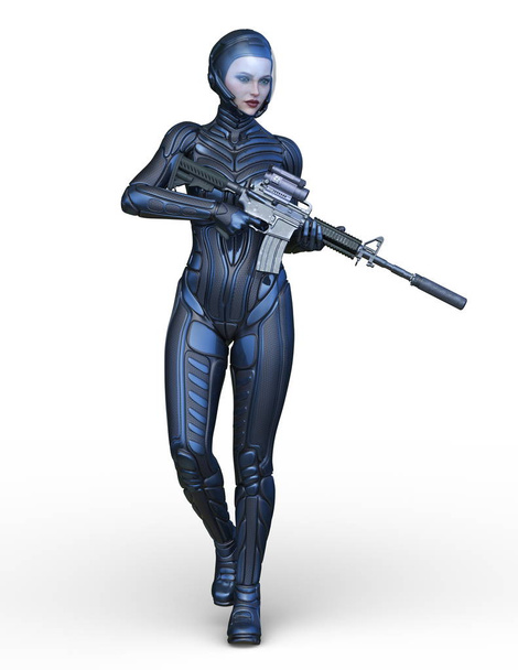 3D CG rendering of heroine - Fotografie, Obrázek