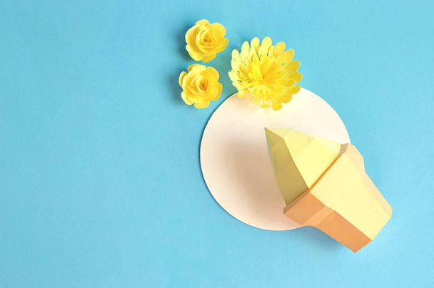 Zmrzlina v vaflových kelímcích z papíru  - Fotografie, Obrázek