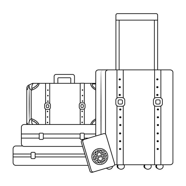 Дизайн валіз і подорожей
 - Вектор, зображення