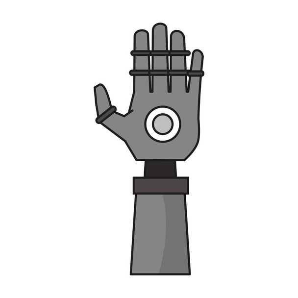 Βιονικό ρομπότ τεχνολογία χεριών - Διάνυσμα, εικόνα