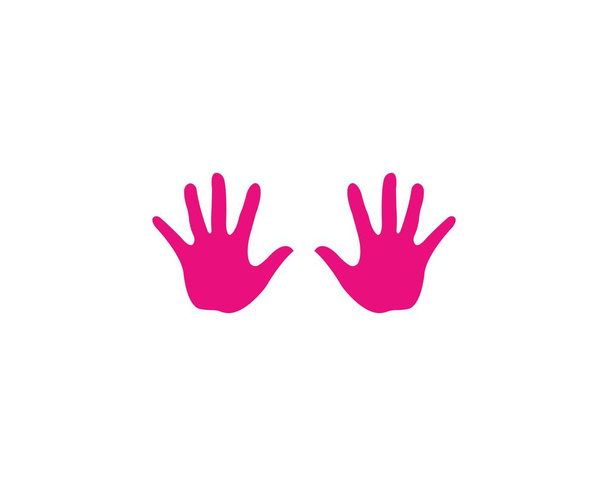 Значок векторного логотипа Hand Care  - Вектор,изображение