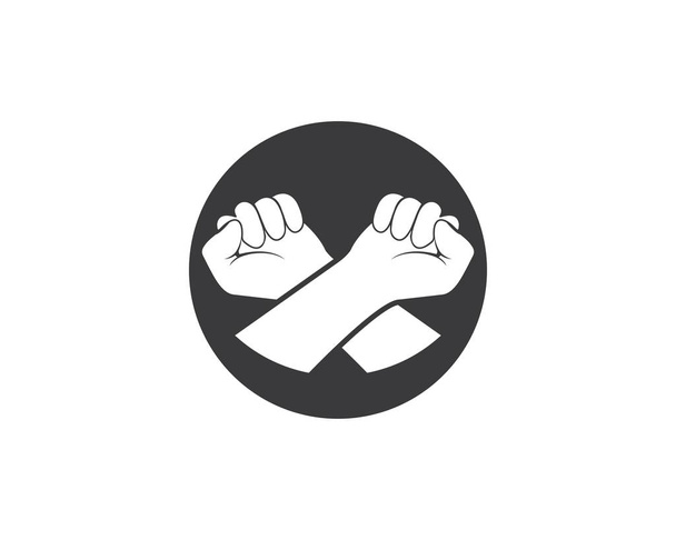 HandCare Logo Template vetor ícone  - Vetor, Imagem